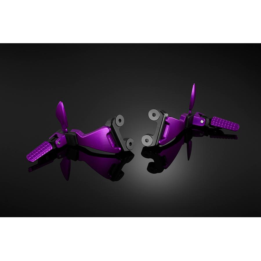 BIKERS (バイカーズ) リアフットレストセット パープル CBR650R/CB650R H0575-PUR