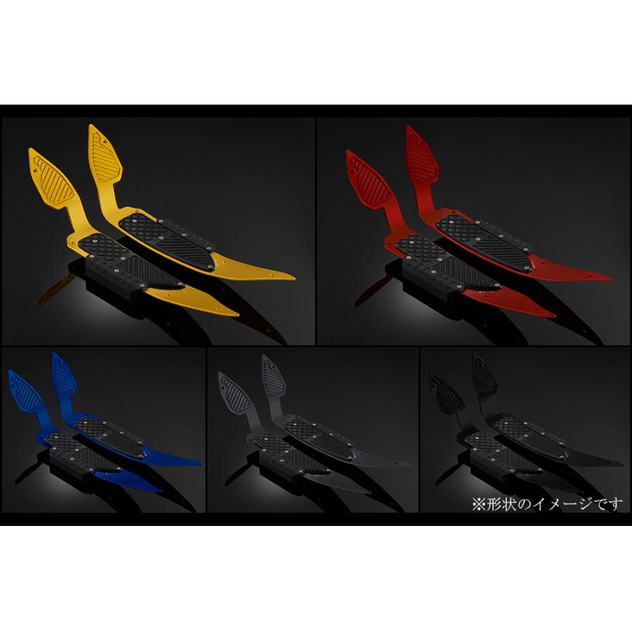 BIKERS (バイカーズ) フットプレート シルバー/ブラック PCX/PCX150 H0533-SLV-BLK