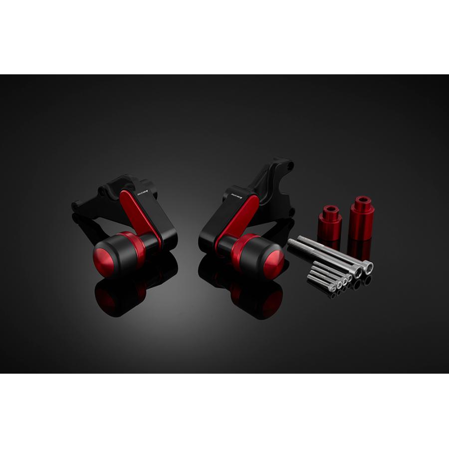 BIKERS (バイカーズ) フレームガード 左右 レッド CBR650R CB650R H0568-RED