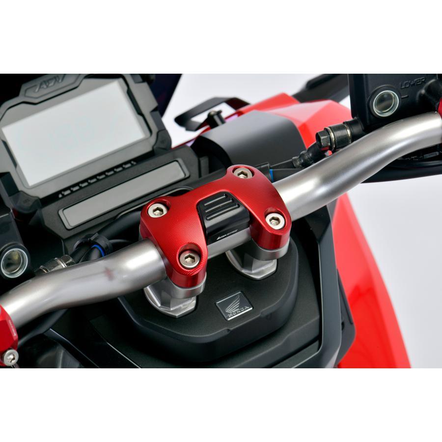 BIKERS (バイカーズ) ハンドルバークランプ28.6mm レッド ADV150 H0714-RED