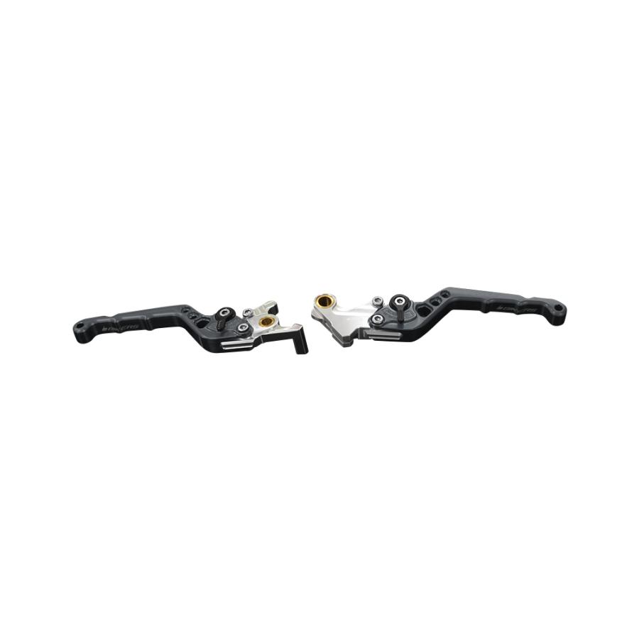 BIKERS (バイカーズ) アジャスタブル レバーセット グレー グロム GROM モンキー125 MONKEY125 CB250R/CB125R H0990-GRY