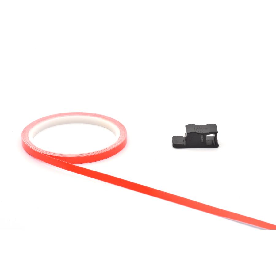 プリント リムストリップ 蛍光レッド 16-18インチ用 7mmX6m RSFRP