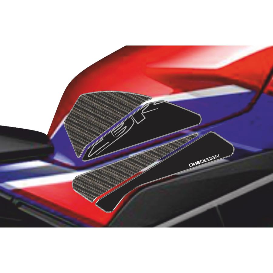 [特価品]ONEDESIGN(ワンデザイン) レジンタンクサイドパッド ブラック/カーボン調 CBR 1000RR 20-23 SIDER4P 2