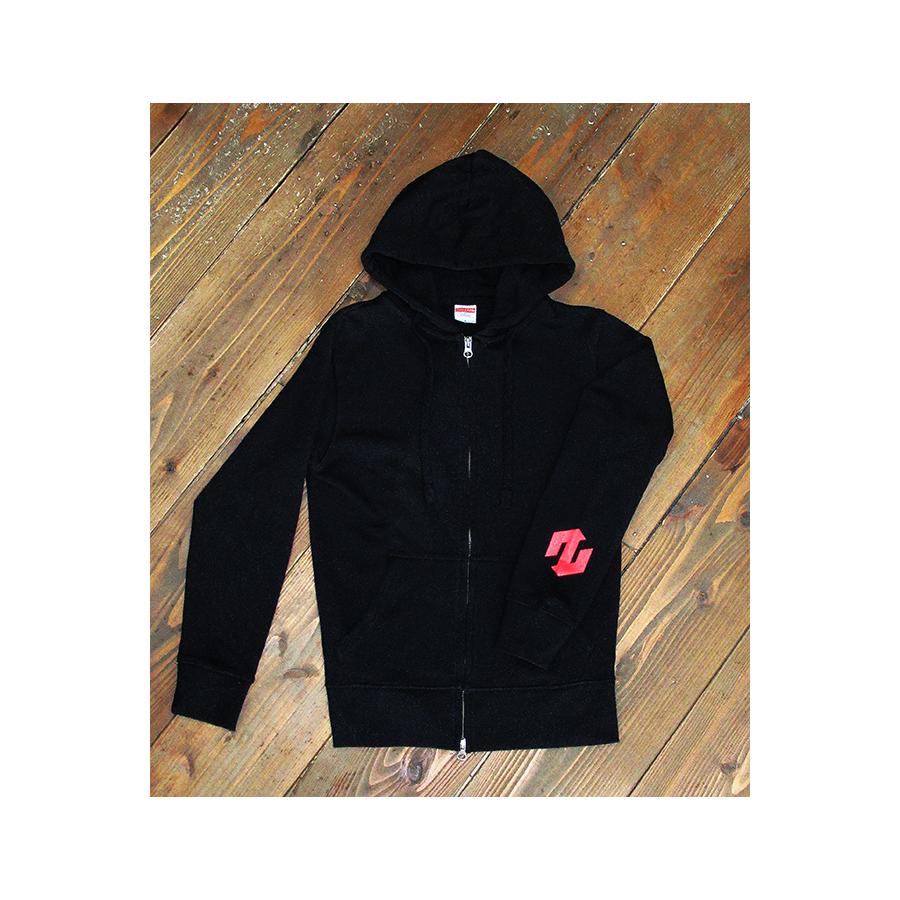 ZEALOT (ジーロット) オリジナルジップアップパーカー ブラック Sサイズ ZP0001/S