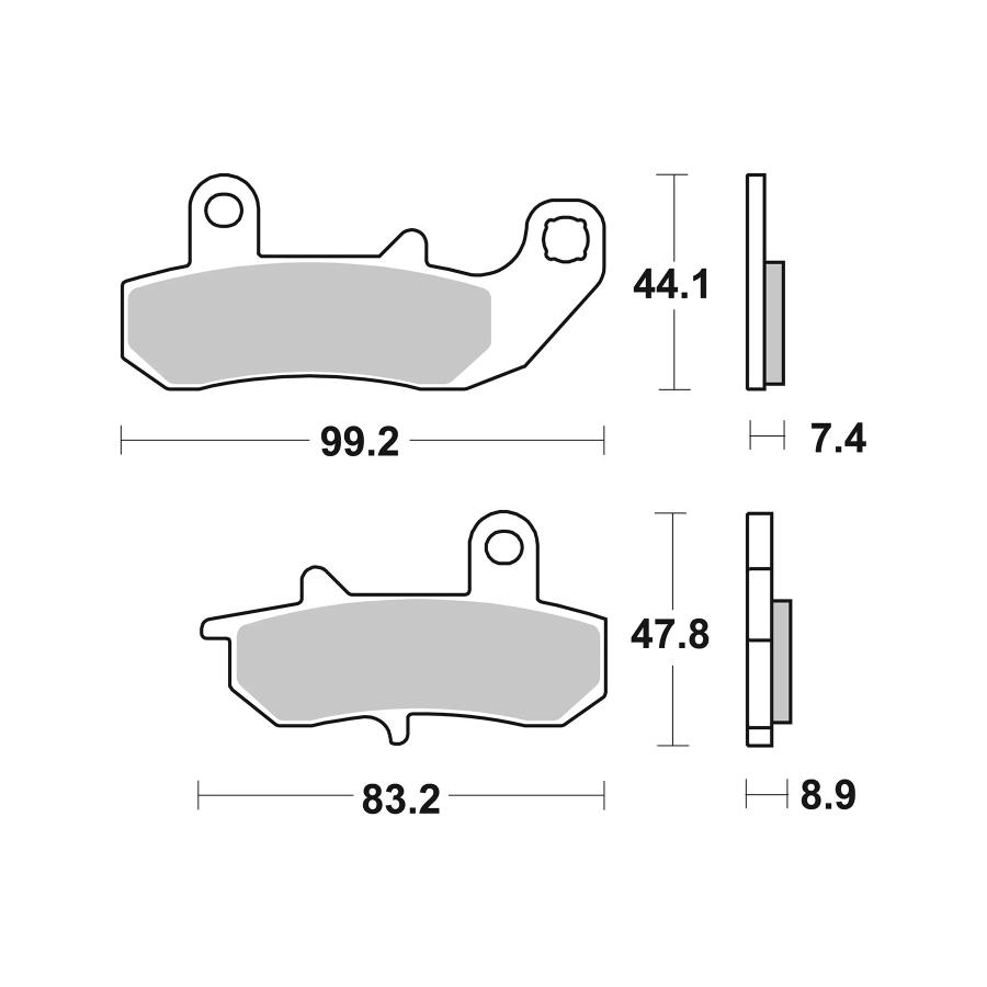 brembo (ブレンボ) セリエオロ セリエオロ ブレーキパッド TT (SERIEORO) 07SU17TT
