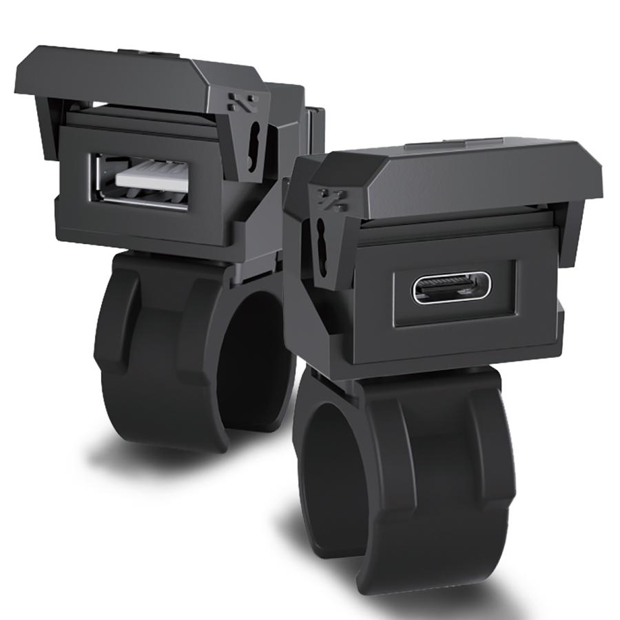 Plot (プロト) バイク用　USB電源 TYPE-A+C(タイプA+C) QC3.0/PD対応　USBチャージャー　急速充電　MAX..