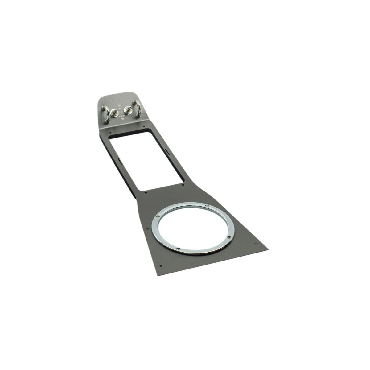 ジャスパフォーマンス センターコンソールパネル フルカバー P/Wスイッチ一体型 ブラックステンレスヘアライン NA6CE/NA8C 2420