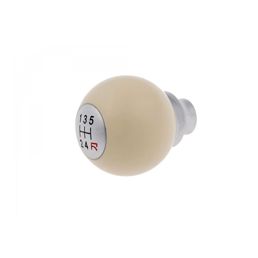 アイエルモータースポーツ シフトノブ ボールタイプ ホワイト/シルバー 5速 NA6CE/NA8C/NB6C/NB8C/NCEC NAB-301572