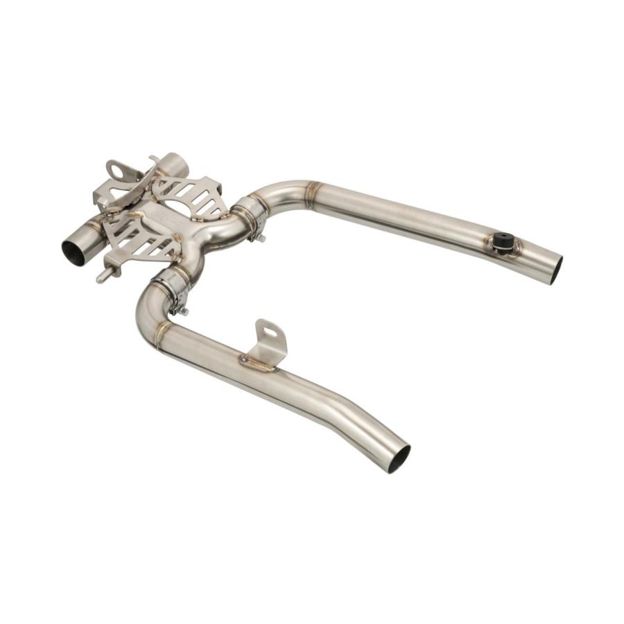 Motone(モートーン) Xパイプ EURO5 触媒レスキット ステンレス Street Twin/Speed Twin 900 MTE190