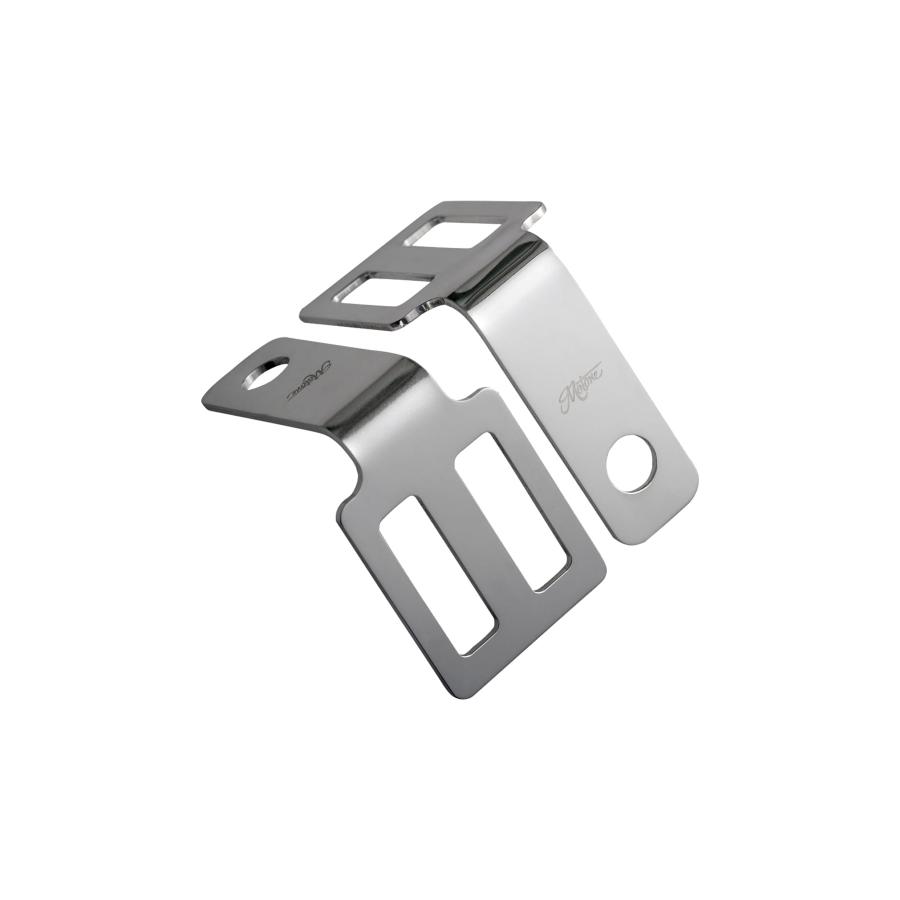 Motone(モートーン) リアウインカーステー シート下マウント M10用 ポリッシュ 空冷 T100 スクランブラ..