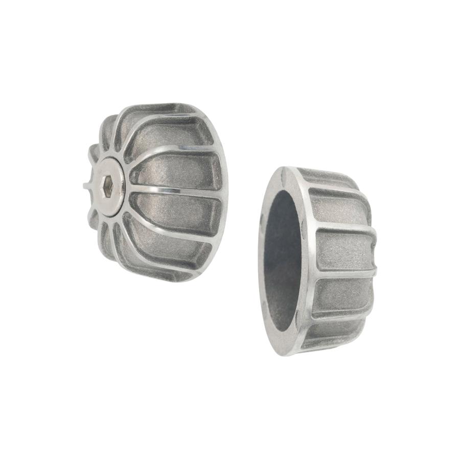 Motone(モートーン) バーエンド GEMINI アルミ ブラスト/ポリッシュ T100/T120 SpeedTwin900 スクランブラー Scrambler900 MMU537