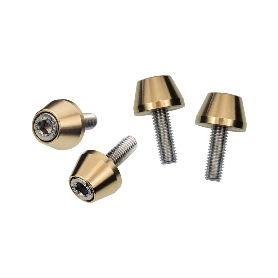 Motone(モートーン) リアショック ドレスアップボルト ブラス 4個 T100/T120 SpeedTwin900 スクランブラー Scrambler900 OTS008