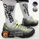 CHANGES × 阪神タイガース 虎ロゴ クルー丈パイルソックス メンズ アメカジ