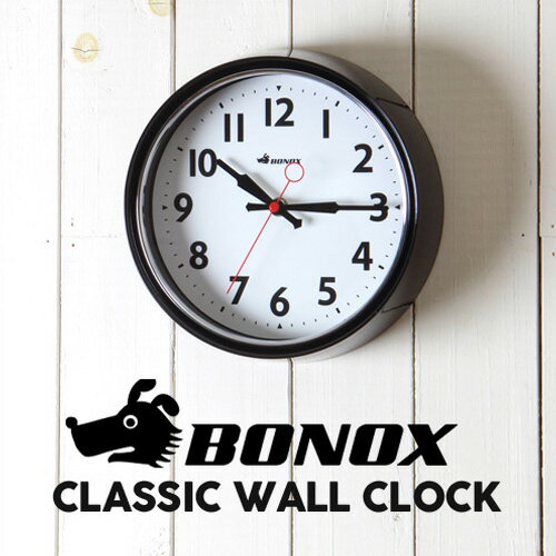 【送料無料】 BONOX レトロ ウォール クロック 壁掛け時計 ボノックスの写真