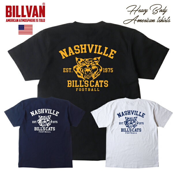 BILLVAN WILD CATS アメリカンカレッジ スタンダード ヘビーTシャツ ビルバン アメカジのサムネイル