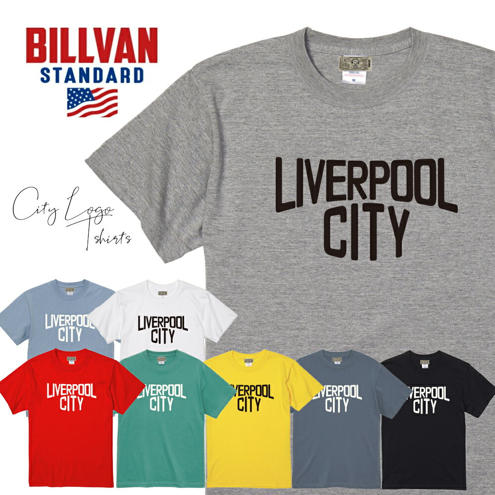 Rakuten - BILLVAN STANDARD ビルバン LIVERPOOL CITY 都市Tシャツ 625sslpc アメカジ