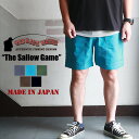 THE BACK WATER 日本製 コットン・ナイロン イージーショーツ The Sallow Game 307fls 撥水