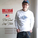 BILLVAN ビルバン アメカジ 定番ひし形ロゴ ミニ裏毛スウェット ロングTシャツ メンズ アメカジ