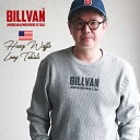 BILLVAN 定番プリント ヘビー サーマル ワッフル ロングTシャツ 袖リブ付き ビルバン アメカジ ロンT