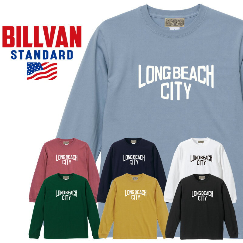 Rakuten - BILLVAN STANDARD ビルバン LONG BEACH CITY アメリカン ロングTシャツ アメカジ