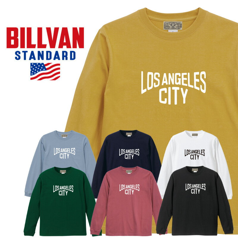 Rakuten - BILLVAN STANDARD ビルバン LOS ANGELES CITY アメリカン ロングTシャツ アメカジ