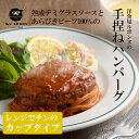 母の日 に! レンチン で簡単！お弁当 に！(カップタイプ)国産あらびき牛肉100%の肉汁たっぷりビーフ ハンバーグ (250g)×1カップ こだわりのデミグラスソースで煮込み風に仕上げた逸品 お取り寄せグルメ 時短 おすすめ贈答 温めるだけ