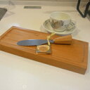 木製トレイ　オッタ　カッティングボード　ナイフ付　イブキ　天然木製ボード　マホガニーウッド　まな板