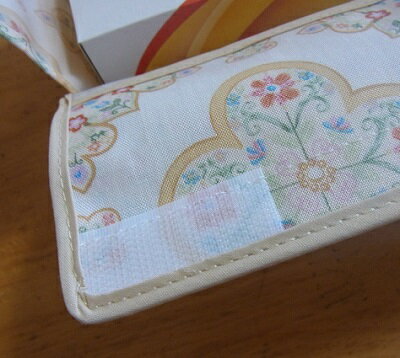 tente  テンテ 薄型 ティッシュカバー 限定生産柄 クニカクッキー クリーム 布  裏ミネート加工 日本製 【メール便利用商品です】 [3]