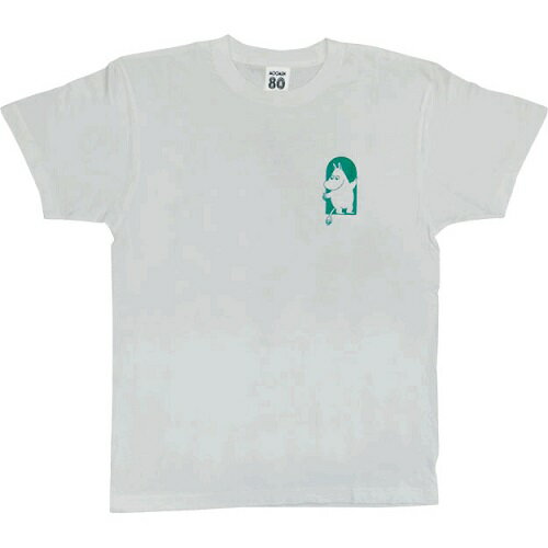 ムーミン Tシャツ 80周年記念 Tシャツ半袖 ホワイト WH×GN MOOMIN アパレル キャラクター 【メール便利用商品です】 ムーミン Tシャツ 80周年記念 Tシャツ半袖 ホワイト WH×GN MOOMIN アパレル キャラクター 【メール便利用商品です】