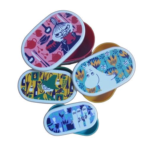 ムーミン　4P　ランチボックス　入れ子4個セット　お弁当箱　日本製　キッチングッズ　ムーミン国内正規ライセンス商品のサムネイル