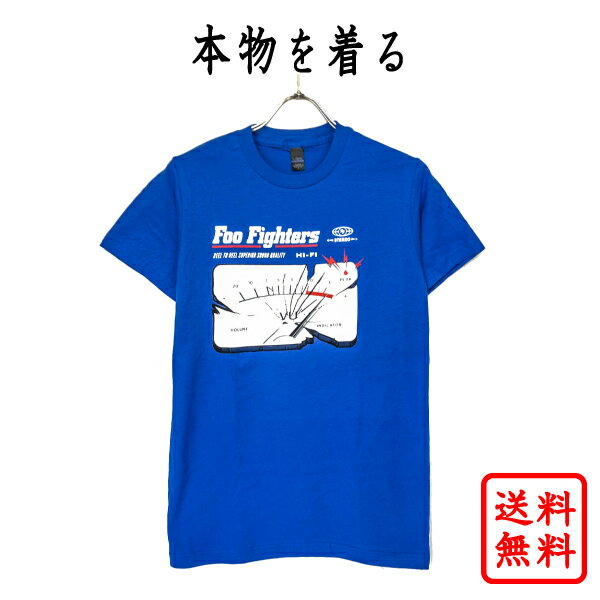 フー・ファイターズ FOO FIGHTERS 25周年 正規品 tシャツ BLACK ブルー 青 フーファイ バンドtシャツ ロックtシャツ ロゴt オフィシャル メンズ レディース 【送料無料】【追跡可能メール便】【REEL TO REEL】【ネコポス】