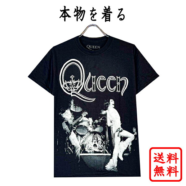 Rakuten - クイーン QUEEN 正規品 tシャツ クィーン ブラック 黒 オフィシャル バンドtシャツ ロックtシャツ メンズ レディース【追跡可能メール便可】【送料無料】【ネコポス】【オデオン座の夜】