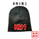 キッス KISS 正規品 ニット帽 キャップ ブラック 黒 ビーニー CAP 帽子 ロゴ バンドキャップ オフィシャル メンズ レディース シングル 【追跡可能...