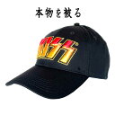 キッス KISS 正規品 キャップ ブラック 黒 CAP 帽子 スナップバック ロゴ ロゴ刺繍 サイズ調整可 ベースボールキャップ バンドキャップ オフィシャル...