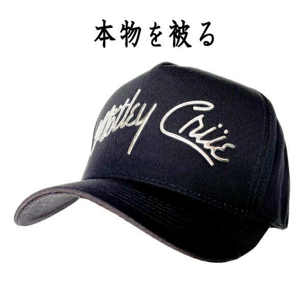 モトリー・クルー MOTLEY CRUE MotleyCrue モトリークルー 正規品 キャップ ブラック 黒 CAP 帽子 サイズ調整可 ベースボールキャップ ..