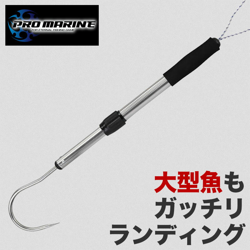 ギャフ ランディングフック 75cm ランディング フック スライドギャフ 大物対応 伸縮式 ステンレス シ..