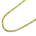 チェーン フィガロ ネックレス K14 イエローゴールド コーティング ステンレス メンズ サージカルステンレス