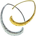 ハワイアンジュエリー ピアス 片耳用 ステンレス レディース メンズ シルバー ゴールド ピンクゴールド プルメリア 花 スクロール 波 ユニセックス 男女兼用...