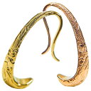 ハワイアンジュエリー ピアス 片耳用 ステンレス レディース メンズ シルバー ゴールド ピンクゴールド プルメリア 花 スクロール 波 ユニセックス 男女兼用...