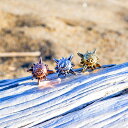 ハワイアンジュエリー ピアス 太陽 片耳用 ステンレス レディース メンズ シルバー ゴールド ピンクゴールド スクロール 波 ユニセックス 男女兼用 フープ ...