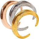 ハワイアンジュエリー イヤーカフ 片耳用 ステンレス メンズ レディース シルバー ゴールド ピンクゴールド リング 指輪 フープ イヤカフ プルメリア 花 ス...