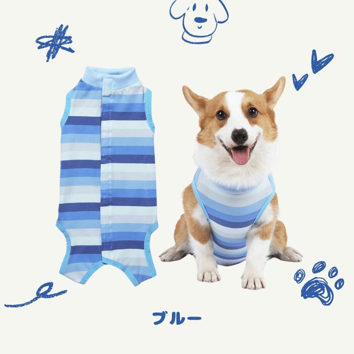 犬 術後服 エリザベスカラー オス メス 背中開き 小型犬 中型犬 大型犬 (ペットア...
