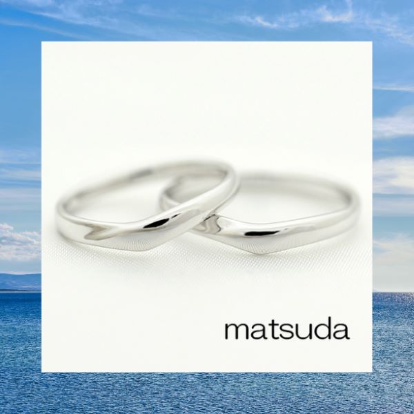 マリッジリング ペアリング リング ユニセックス 同じデザイン お揃い V字 シンプル プラチナ 地金のみ こだわり 着け心地が良い 文字入れ odawara...