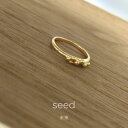 〔NATURALLY〕seed ナチュラリー シード K18 ゴールドリング マリッジリング 結婚指輪 ルフランビジュ 【送料無料】 madeinjapan...