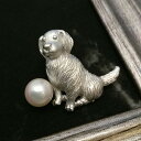 ゴールデンレトリバー ピンブローチ あこや真珠 パール 一粒 シルバー 卒業式 卒園式 セレモニー パーティー 戌年 犬 犬好き 可愛い ペット ギフト 男性 女性 20代 30代 40代 50代 60代 70代 6月 誕生石 ギフト ジュエリー アクセサリー 日本製 ロジウムメッキ 送料無料
