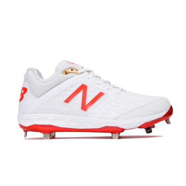 ☆ニューバランス 野球 金具スパイク L3000AS4 ホワイトxフレイム NEW BALANCE L3000AS4 あす楽 送料無料