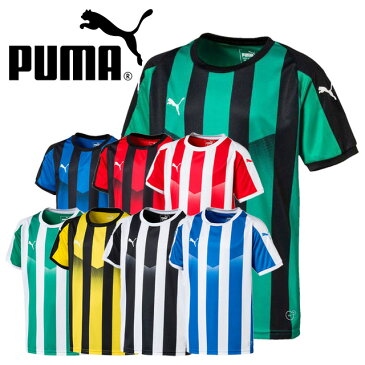 プーマ PUMA ジュニア LIGA ストライプ ゲームシャツ Tシャツ サッカー フットサル 703633