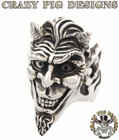 クレイジーピッグ 「正規販売認定店」 シルバー925 リング メンズ シルバーリング 指輪 / CRAZY PIG エルディアブロリング 【 正規品 指輪 メンズリング レディースリング おしゃれ かっこいい 人気 ブランド JAS刻印 プレゼント 誕生日 ギフト 】 老舗