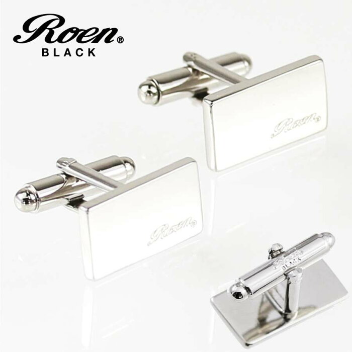 RoenBLACK 正規販売店 ロエン アクセサリー カフス シルバー 2pcs／1セット 【 カフスボタン カフリンクス ワイシャツ ビジネス 結婚式 フォーマル おしゃれ メンズ レディース スカルブランド Roen 本物 新品 】 ROT−101