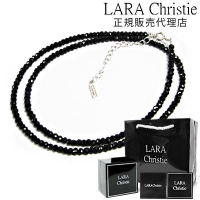 送料無料 ララクリスティー ネックレス メンズ レディース ペンダント LARA Christie シルバー925 / ブラックスピネル ネックレスチェーン 40cm 50cm チェーン付 【 シンプル おしゃれ 人気 アクセサリー プレゼント誕生日 ギフト 】 父の日